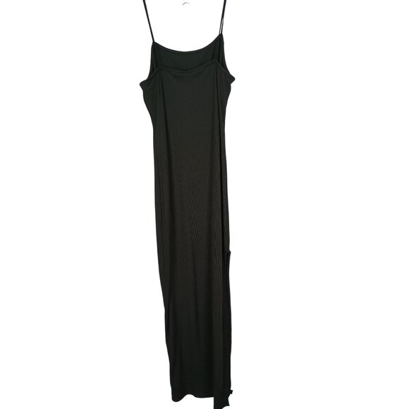 Black Spaghetti‎ Strap Maxi Dress Large 5B Style Polyester/Spandex - Picture 2 of 7